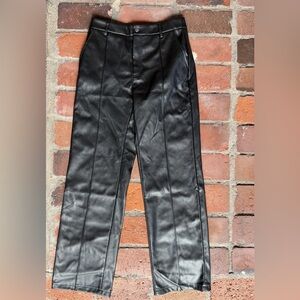 Noisy May High Rise Faux Leather Pants